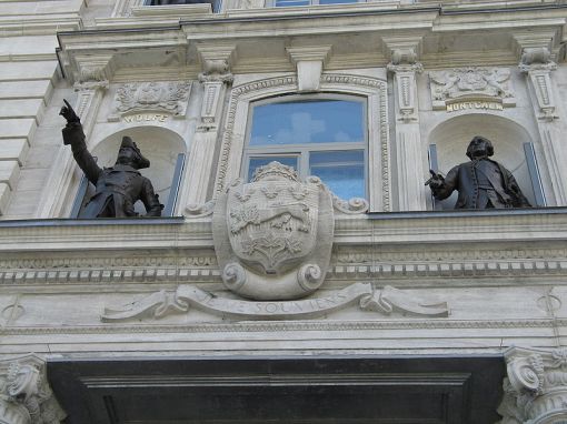 Statues Honouring Both Wolfe and Montcalm, National Assembly Building, Quebec City